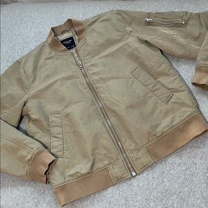 Abercrombie And Fitch Bomber Jacket Mens Medium Grandpa Nylon
